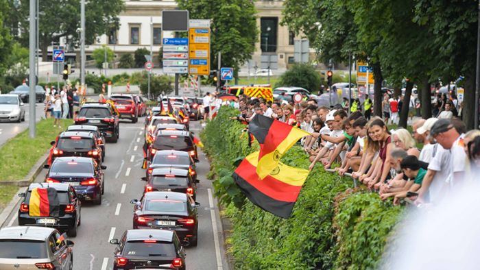 Fußball-EM 2024 in Stuttgart: Illegal, aber toleriert – Das sagt die Polizei zu Autokorsos