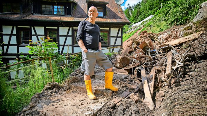 Nach dem Unwetter in Welzheim: Hangrutsch trifft   die Klingenmühle schwer