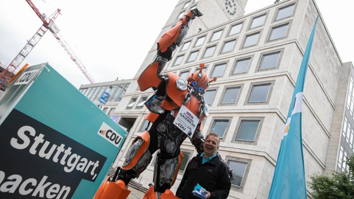 Kommunalwahlkampf in Stuttgart: Ein Roboter will in den Gemeinderat