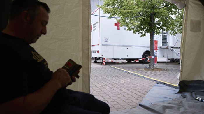 Nach dem  Hochwasser in Rudersberg: Sprechstunde in der rollenden Arztpraxis