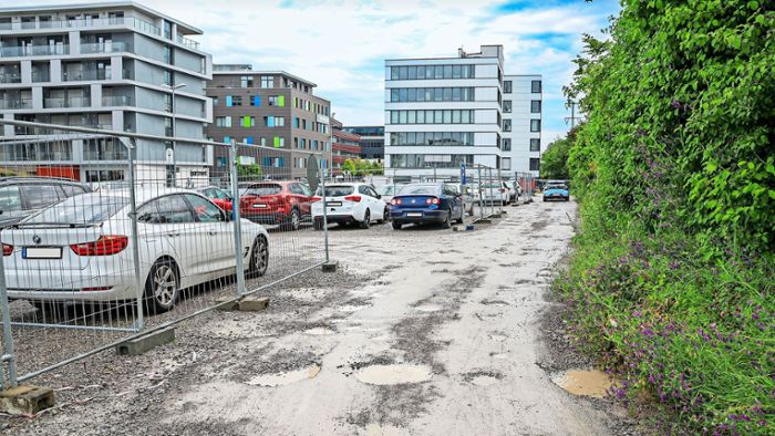 Parken beim Medicum in Böblingen: „Eine Zumutung“: Ärger über Schotterparkplatz ist groß